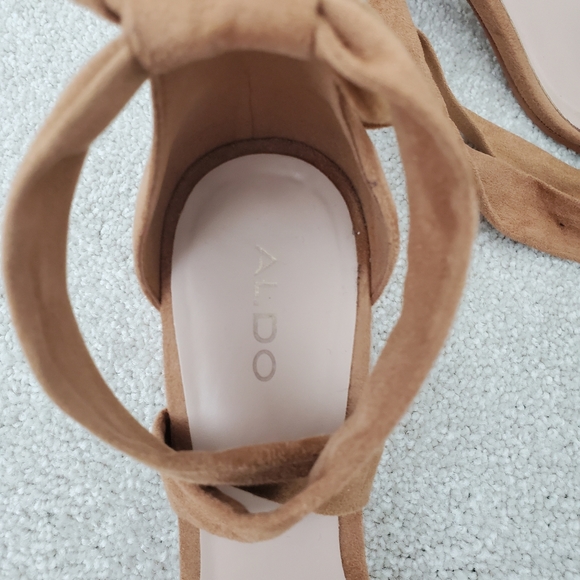 Aldo ankle lace suede block heel sandal - Picture 6 of 10